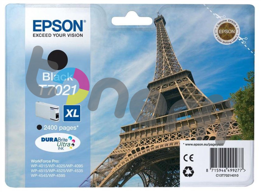 Epson C13T70214010 XL Muste Musta