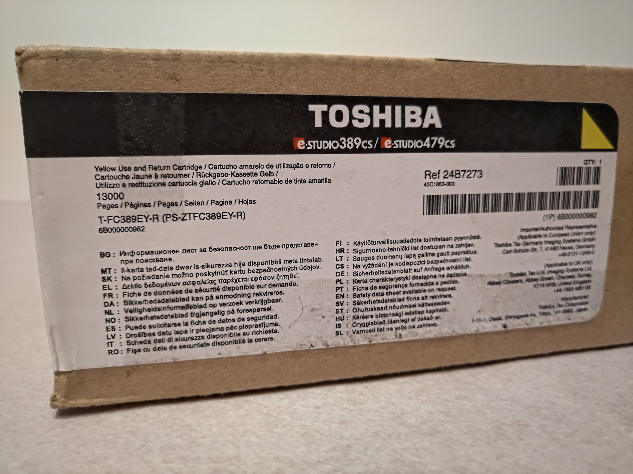 Toshiba T-FC389EY-R Värikasetti Keltainen