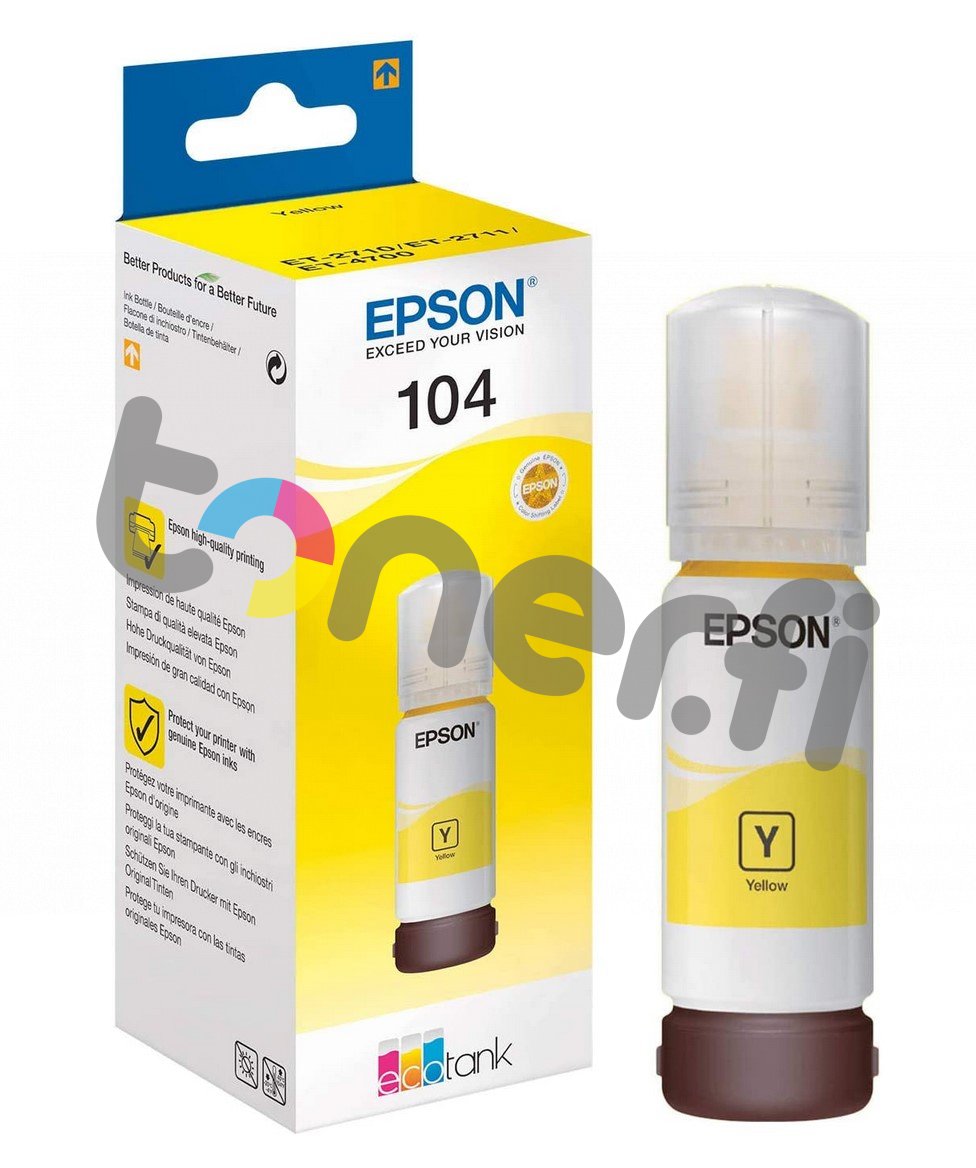 Epson 104 Muste Keltainen C13T00P440