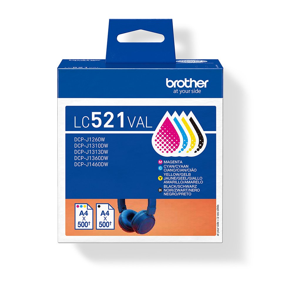 Brother LC521 Value Pack 