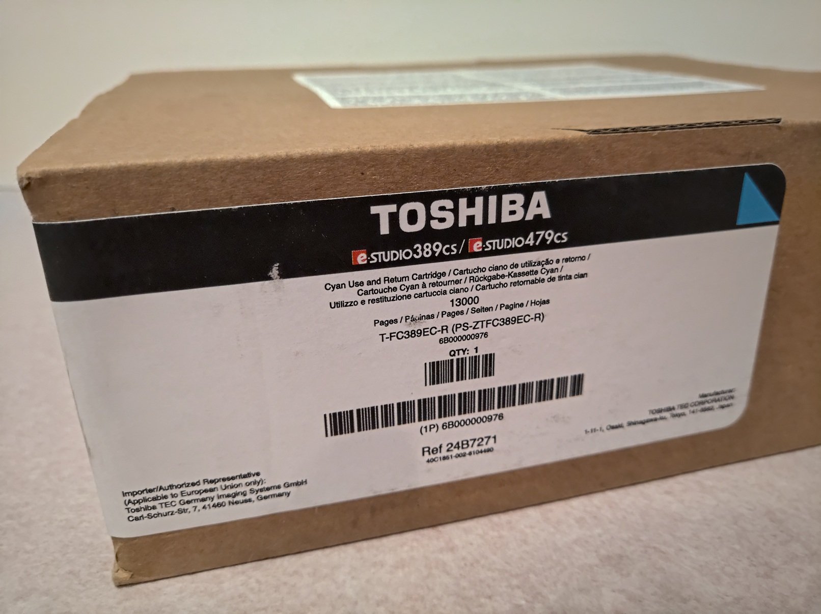 Toshiba T-FC389EC-R Värikasetti Sininen