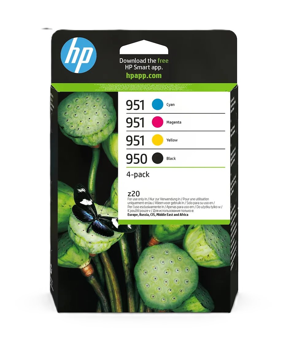 HP 950/951 Muste 4-Pack N:o 6ZC65AE 