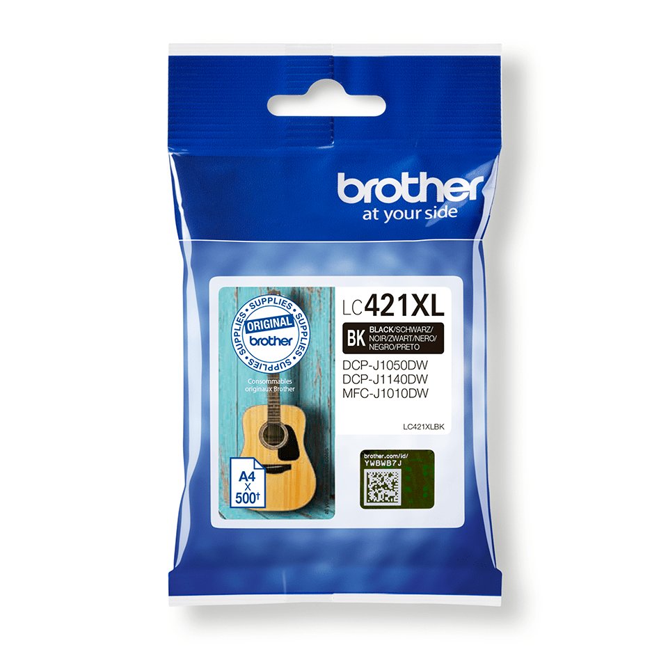 Brother LC421XL Muste Musta