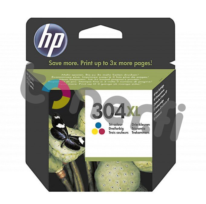 HP 304XL Väri Muste N:o N9K07AE