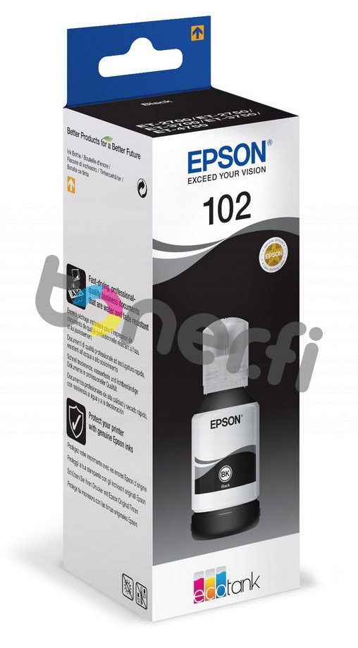 Epson 102 Muste Musta C13T03R140