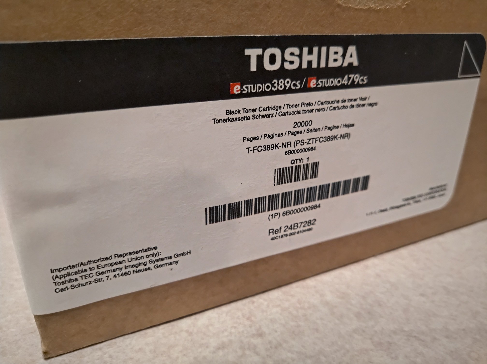 Toshiba T-FC389EK-R Värikasetti Musta